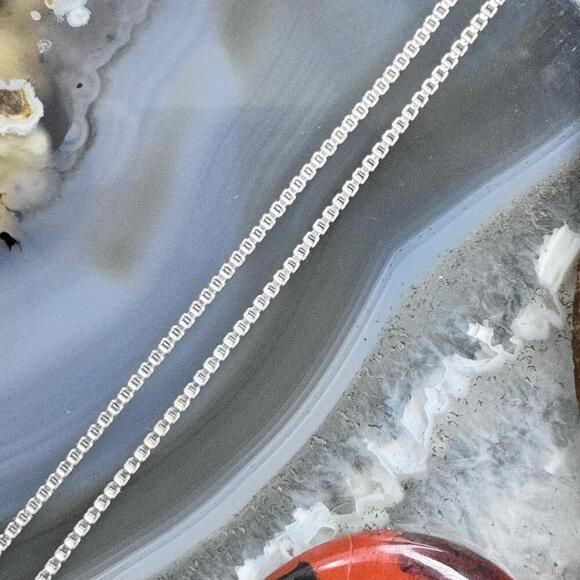 Carolyn Pollack Sterling Heart Green Turquoise Chip Inlay Pendant W/18" Necklace - Picture 4 of 10